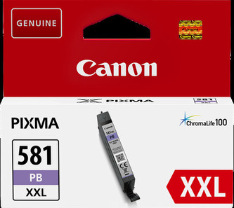 CLI-581PCXXL Inkoust pro Pixma TS7550, 8150, 9150 tiskárny, CANON, fotografická modrá, 11,7ml
