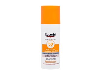 Eucerin Sun Protection Opalovací přípravek na obličej Pigment Control Tinted Gel-Cream 50 ml Medium SPF50+ pro ženy