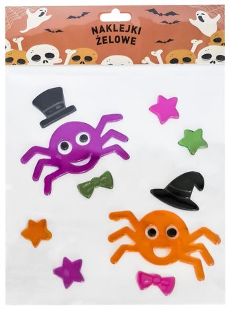 Naklejki żelowe pająki