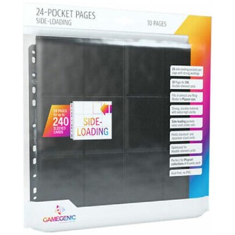 Gamegenic - 24-Pocket Sideloading 10 stránek 10 kousků (černé)
