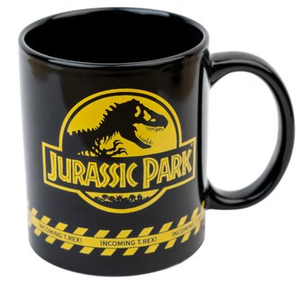 Keramický hrnek Jurassic Park|Jurský park: Žluté logo (objem 350 ml)
