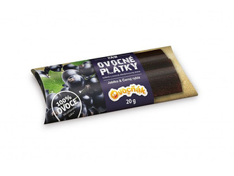 Ovocňák Ovocné plátky jablko - černý rybíz 20 g