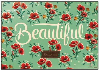 Podložka na psací stůl Frida Kahlo: Květiny (49,5 cm x 34,5 cm)