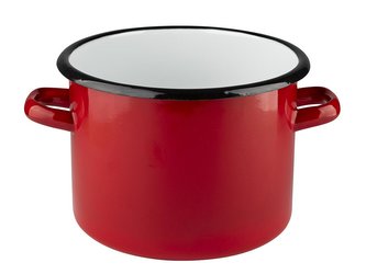 SMALTOVANÝ HRNEC 20CM 4,5L ČERVENÉ