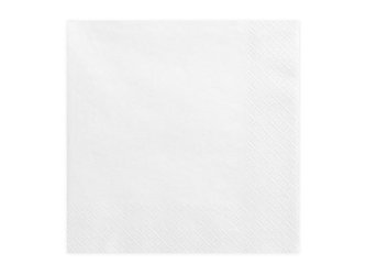 Papírové ubrousky bílé 20 ks