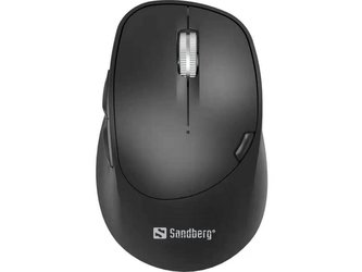 Sandberg Wireless Mouse Pro Recharge, bezdrátová 2.4 GHz+BT optická myš, 1600dpi, černá