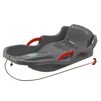 Plastové boby s opěradlem a brzdami Baby Mix SPEED BOB šedé Plastové boby s opěradlem a brzdami Baby Mix SPEED BOB šedé