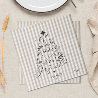 Ubrousky - My stále věříme na Ježíška - VO balíček (20 balení)