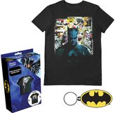 Pánské tričko s přívěskem DC Comics|Batman: Shadows (XL) černá bavlna