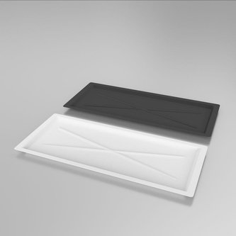 PODLOŽKA POD SUŠÁK 60 ÚZKÁ 590X200 STŘÍBRNÁ