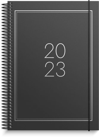 Burde Kalender 2023 Doodle schwarz