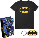 Pánské tričko s přívěskem DC Comics|Batman: Logo (S) černá bavlna