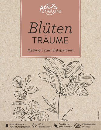 Blütenträume - Malbuch zum Entspannen (für Erwachsene)