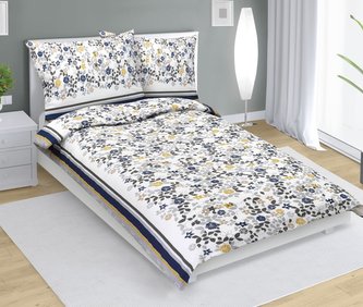Povlečení krepové - šedý lupínek - 140x220, 70x90 cm Povlečení krepové - šedý lupínek - 140x220, 70x90 cm