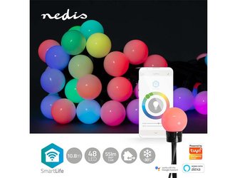 Smart LED vánoční řetěz NEDIS WIFILP02C48 10,8m WiFi Tuya Smart LED vánoční řetěz NEDIS WIFILP02C48 10,8m WiFi Tuya