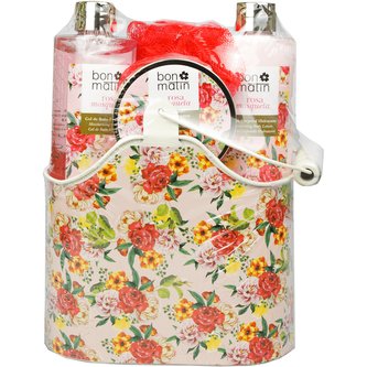 Bon Matin dárkový set v kovovém kyblíku