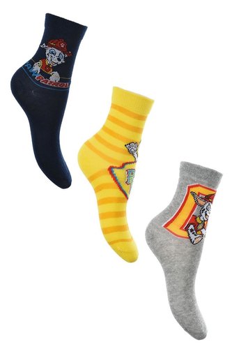 SADA 3 KS PONOŽKY TLAPKOVÁ PATROLA - velikost 23-26