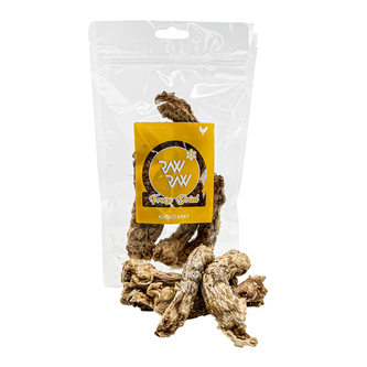 RAW RAW Freeze Dried žvýkací pamlsky Kuřecí krky 5ks