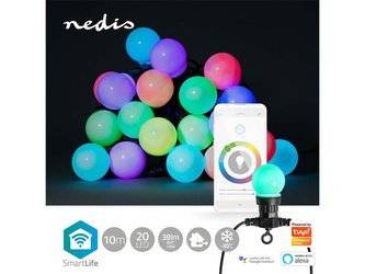Smart LED vánoční řetěz NEDIS WIFILP03C20 10m WiFi Tuya Smart LED vánoční řetěz NEDIS WIFILP03C20 10m WiFi Tuya