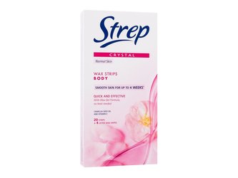 Strep Crystal Depilační přípravek Wax Strips Body Quick And Effective 20 ks Normal Skin pro ženy