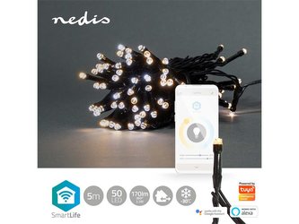 Smart LED vánoční řetěz NEDIS WIFILX02W50 5m WiFi Tuya Smart LED vánoční řetěz NEDIS WIFILX02W50 5m WiFi Tuya