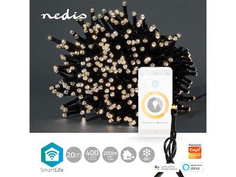 Smart LED vánoční řetěz NEDIS WIFILX01W400 20m WiFi Tuya Smart LED vánoční řetěz NEDIS WIFILX01W400 20m WiFi Tuya