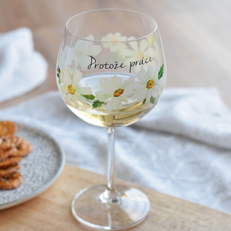 Sklenice Sedmikráska XXL - Práce počká