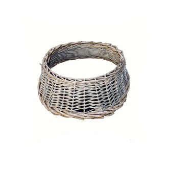 Proutěný obal na vánoční stromek - šedý, 0/8