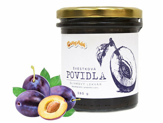 Ovocňák Povidla švestková neslazená 380 g