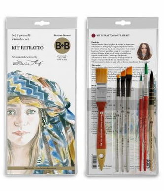 Kompletní akvarelový set pro portréty 7ks Romina Illuzz