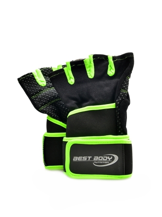 Best Body nutrition - Fitness rukavice Fun zelené - velikost L