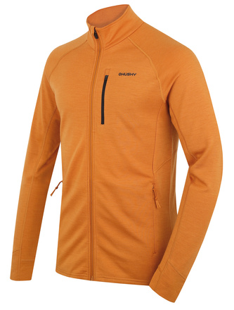 Pánská mikina z merino vlny Alou M mustard - XXL Pánská mikina z merino vlny Alou M mustard - XXL