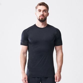 Tričko Vented Run Tee Black - Squat Wolf - Velikost: M