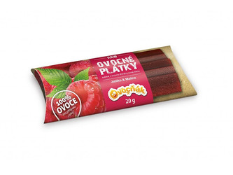 Ovocňák Ovocné plátky jablko - malina 20 g