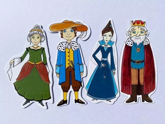 Marionetino - Loutky - Královská sada k pohádce o Sněhurce