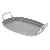 Ocelová pánev de Buyer, 5640.01, Mineral B Element, Plancha, zaoblená, 38 x 26 cm