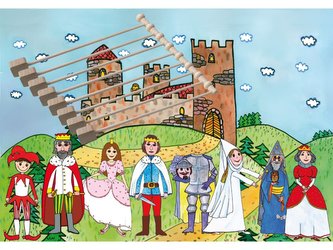 Marionetino - Loutková pohádka s tyčkami -  Královská sada I + II