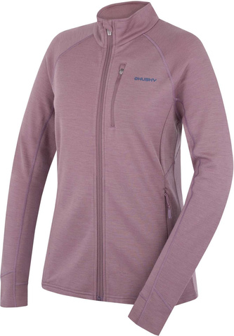 Dámská mikina z merino vlny Alou L lt. fd. wine - XL