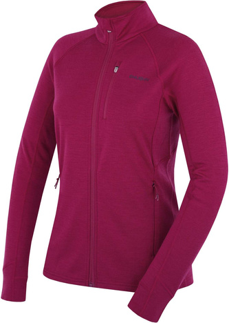 Dámská mikina z merino vlny Alou L dk. magenta - XXL Dámská mikina z merino vlny Alou L dk. magenta - XXL