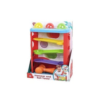 Věž s míčky a kladívkem