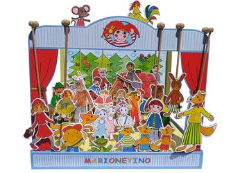 Marionetino - Loutkové divadlo + 30 loutek