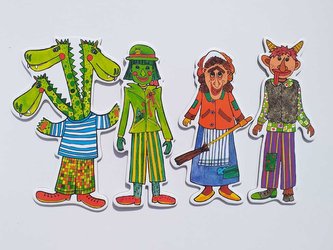 Marionetino -  Loutkový balíček bez tyček - Strašidla