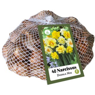 Síťka - XXL - Narcis Double Mix (40 cibulí)