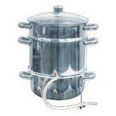 Nerezový hrnec na odšťavňování i vaření v páře 8 l - BIOWIN