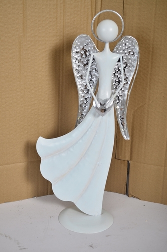 Plechový anděl Jasmine 41,5cm, LED