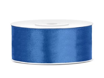 Saténová stuha modrá 25 mm x 25 m
