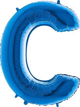 Nafukovací balónek písmeno C modré 102 cm - Grabo