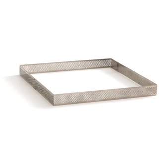Nerezová forma na pečení čtverec 7x7x3,5cm Microforata perforovaná - Decora