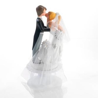 Svatební figurka na dort 1ks pusinka 230mm - Gunthart