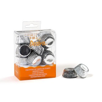 Košíčky na bonbony stříbrné 27x17mm - Decora